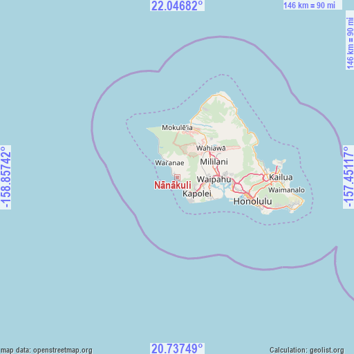 Nānākuli on map