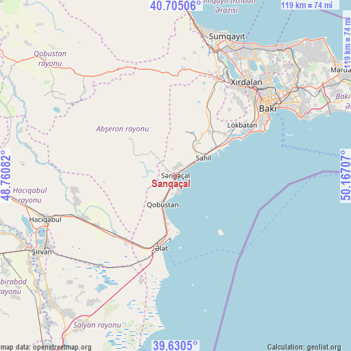 Sanqaçal on map