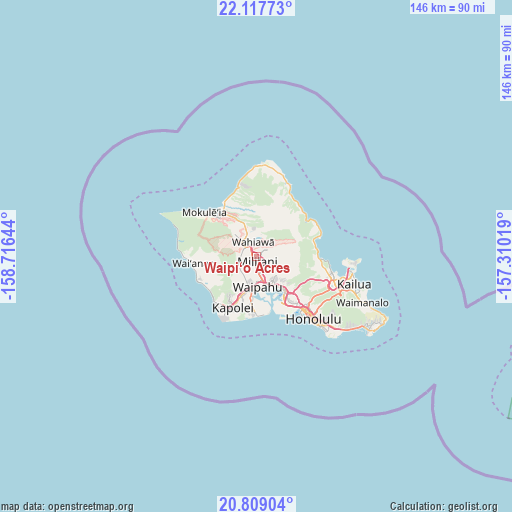 Waipi‘o Acres on map