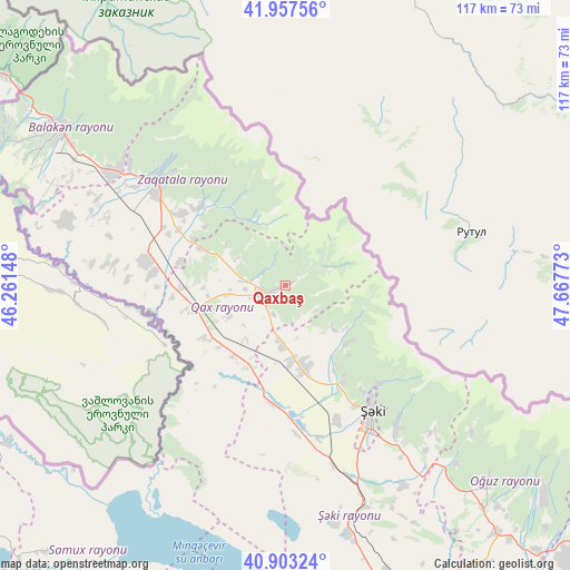 Qaxbaş on map