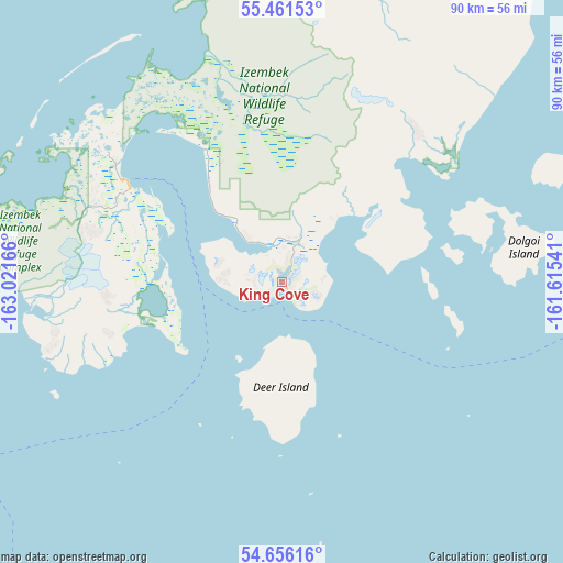 King Cove on map