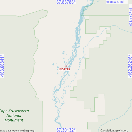 Noatak on map