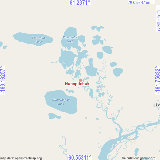 Nunapitchuk on map