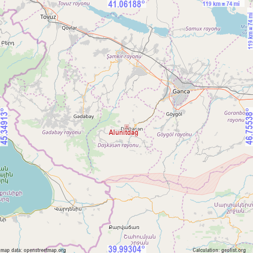 Alunitdağ on map