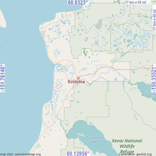 Soldotna on map