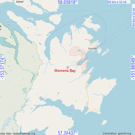 Womens Bay on map