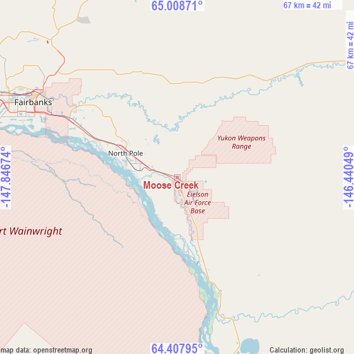 Moose Creek on map