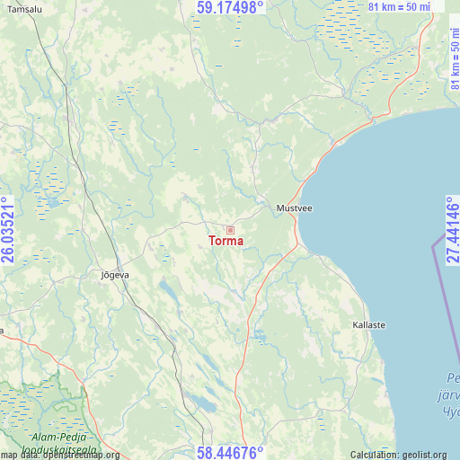 Torma on map