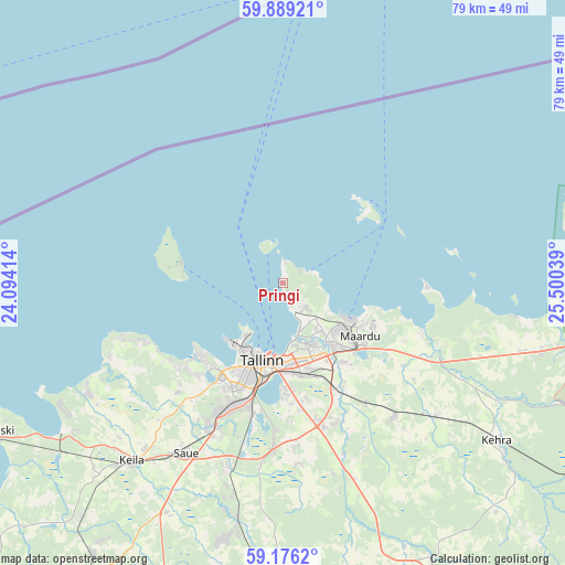 Pringi on map