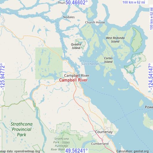 Campbell River on map