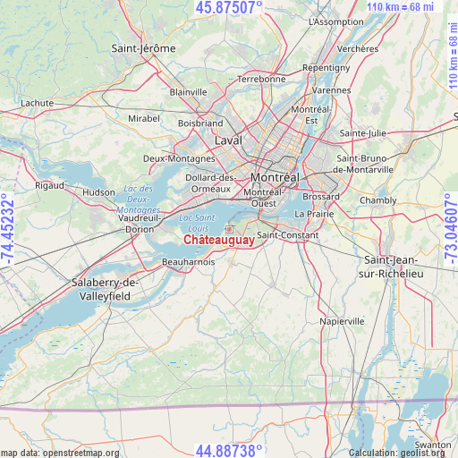 Châteauguay on map