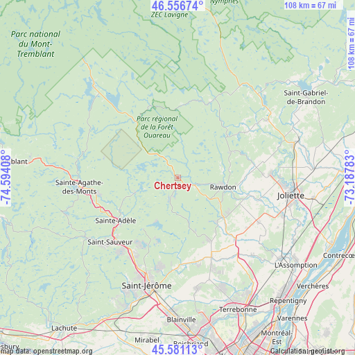Chertsey on map