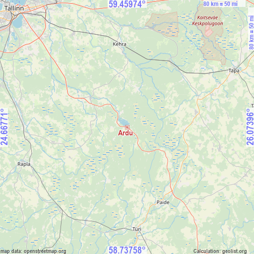 Ardu on map