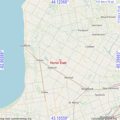 Huron East on map