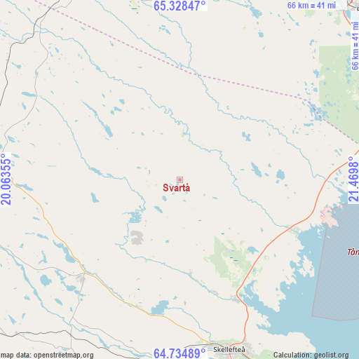 Svartå on map
