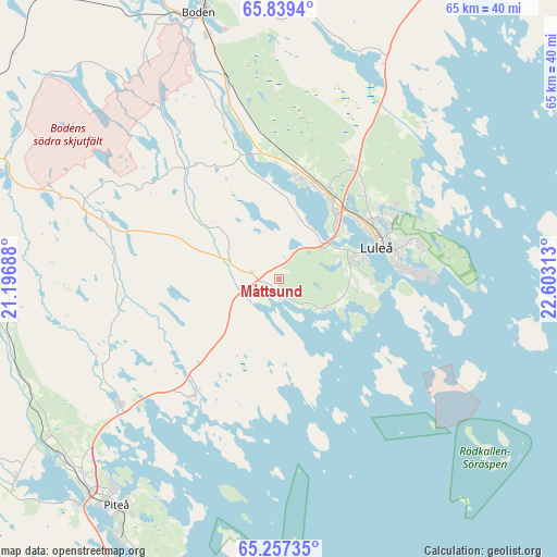 Måttsund on map