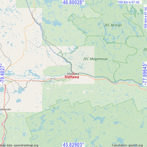 Mattawa on map