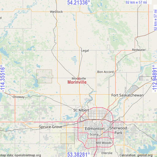 Morinville on map