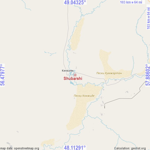 Shubarshi on map