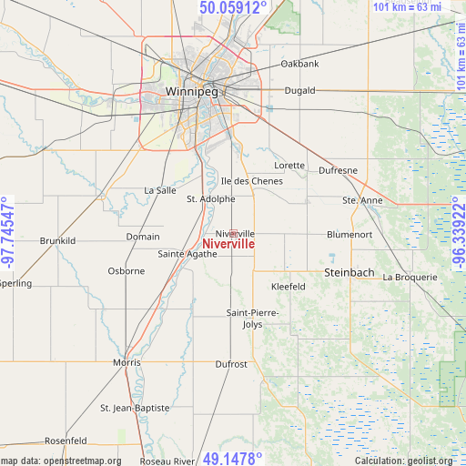 Niverville on map