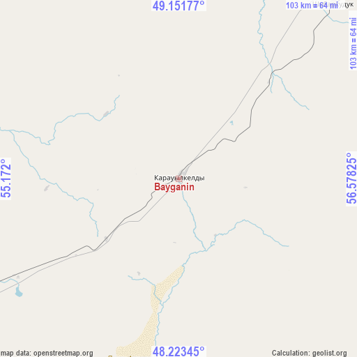 Bayganin on map