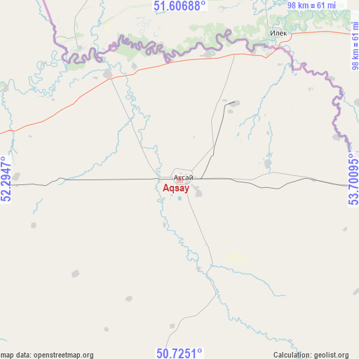 Aqsay on map