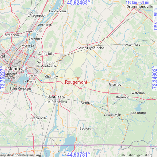 Rougemont on map