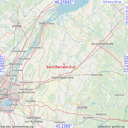 Saint-Barnabé-Sud on map