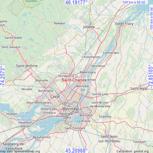Saint-Charles on map