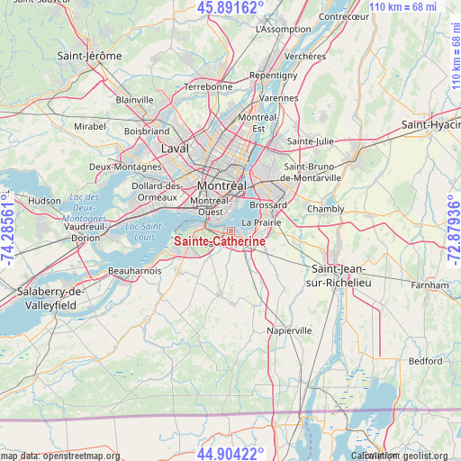 Sainte-Catherine on map