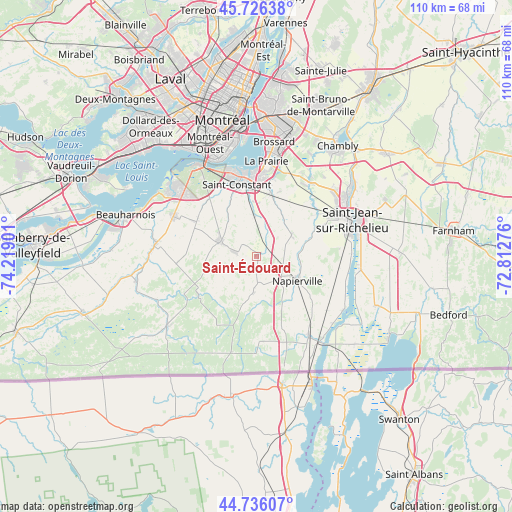 Saint-Édouard on map