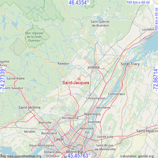 Saint-Jacques on map
