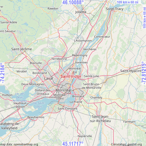 Saint-Victor on map