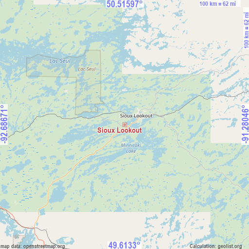 Sioux Lookout on map
