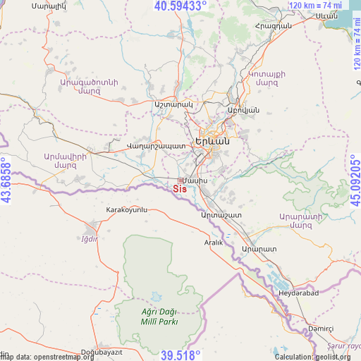 Sis on map