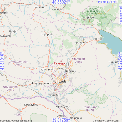 Zoravan on map