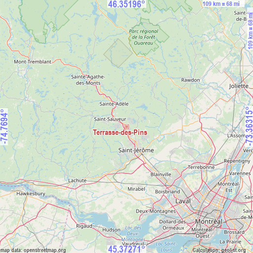 Terrasse-des-Pins on map
