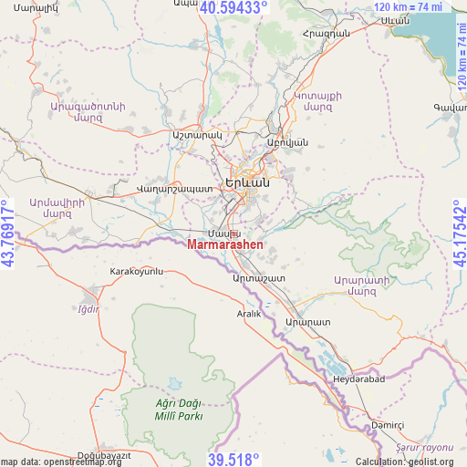 Marmarashen on map