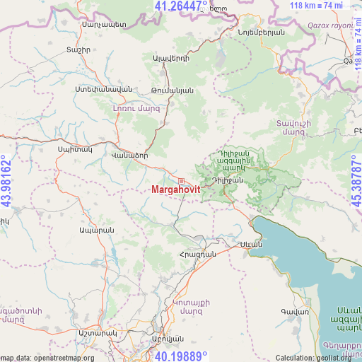 Margahovit on map