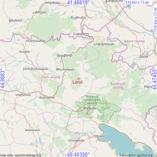 Lorut on map