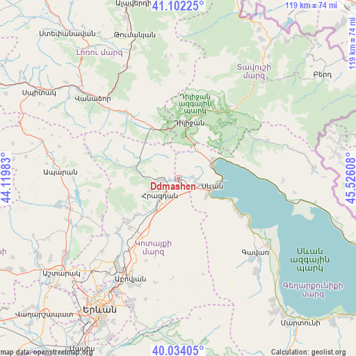 Ddmashen on map