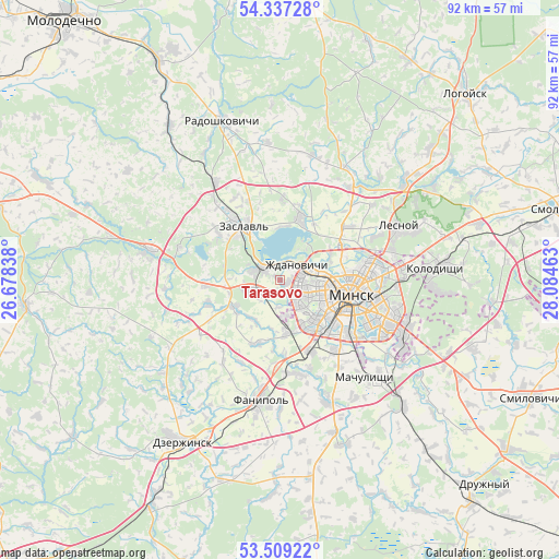 Tarasovo on map