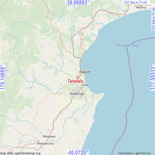 Taradale on map