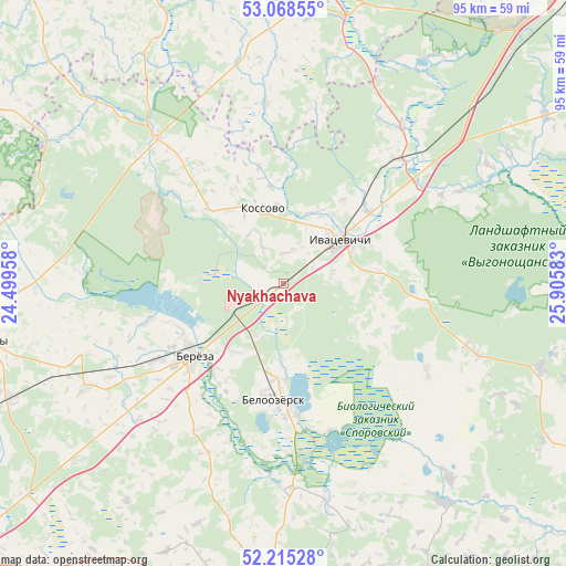 Nyakhachava on map