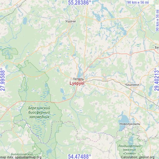 Lyepyel’ on map