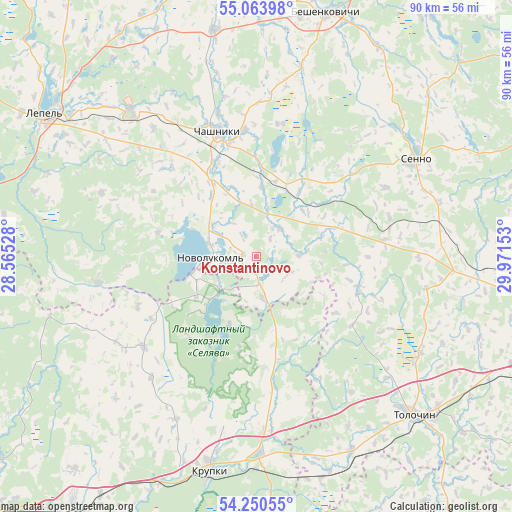 Konstantinovo on map