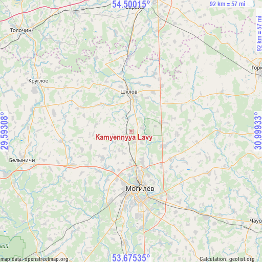 Kamyennyya Lavy on map