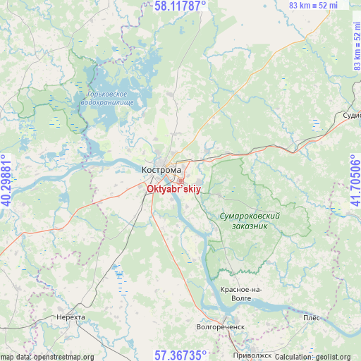 Oktyabr’skiy on map