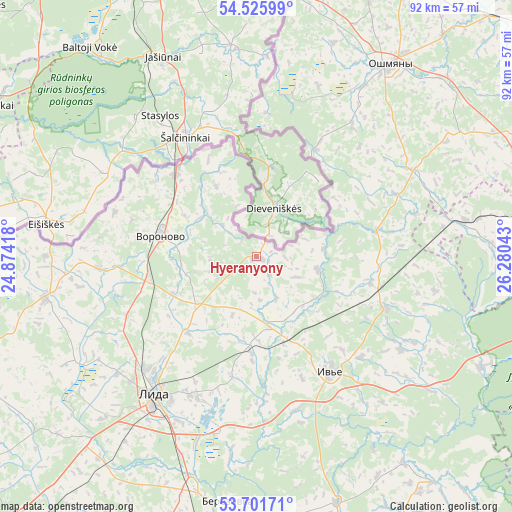 Hyeranyony on map