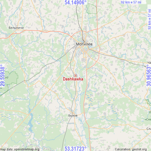 Dashkawka on map